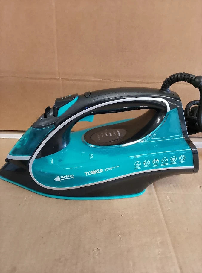 Tower Steam Iron 3100w One Temperature Technology Easy Ironing 360ml Tank Teal