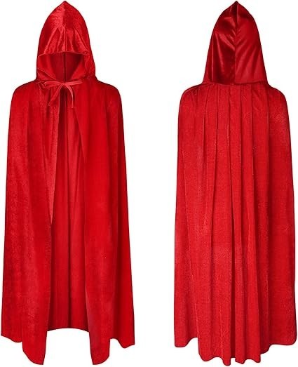 AOOWU Halloween Hooded Cape Witch Cosplay Adult Fancy Dress Costume 150cm 59in
