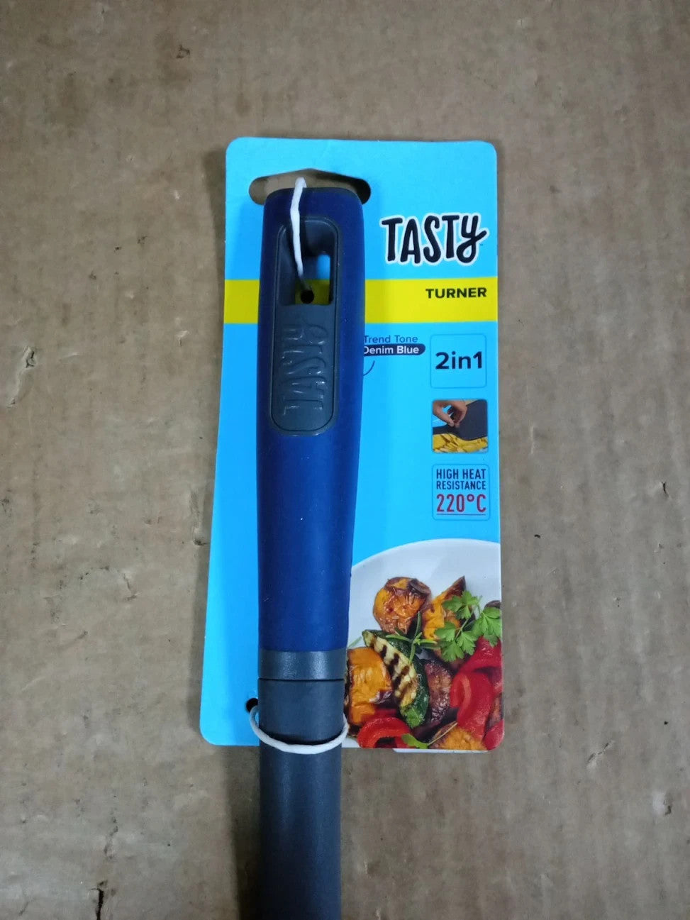 Tasty Everyday Cooking Turner Grater Angled Edge Spatula Non Stick 34x10x6cm New