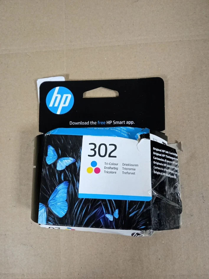 HP 302 Original Tri Colour Ink Cartridge Single Piece F6U65AE Genuine Quality