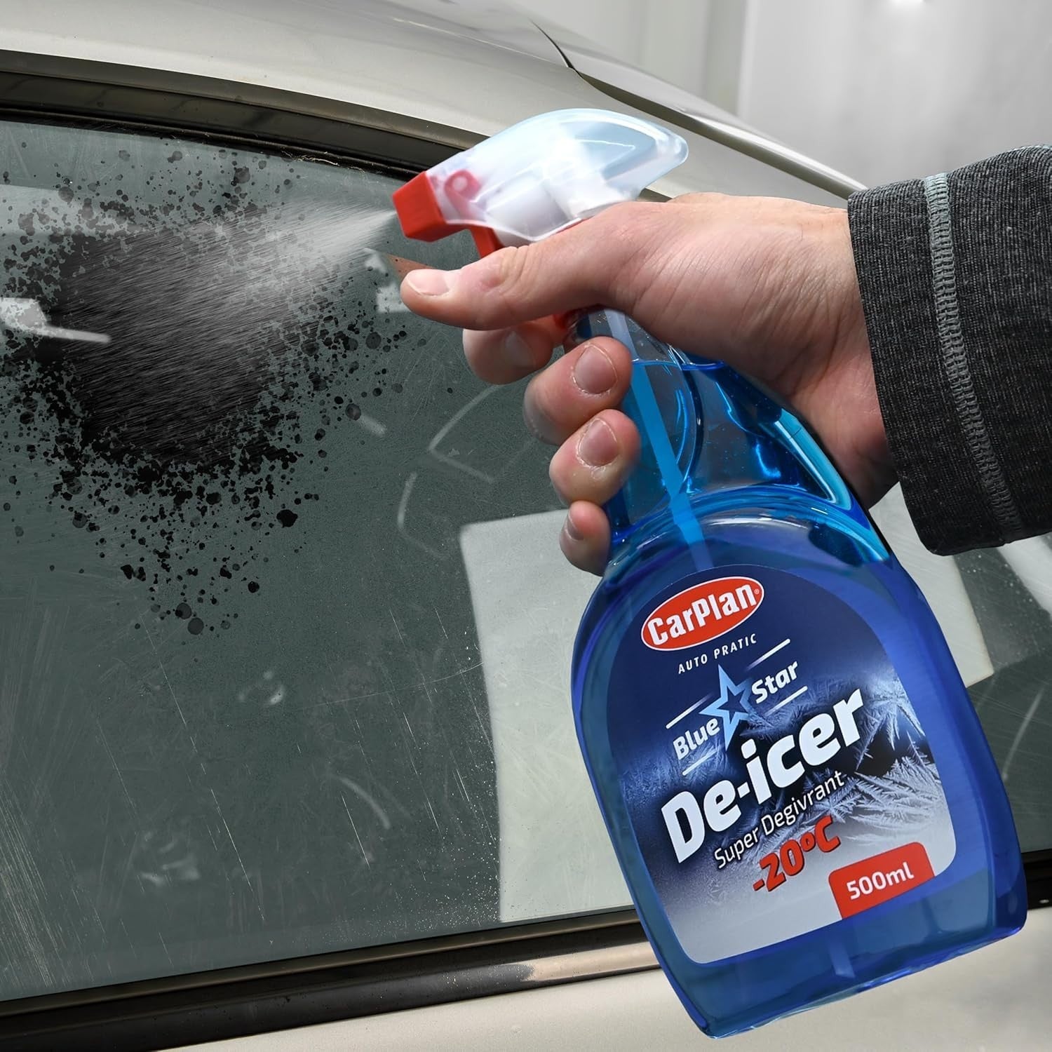 Carplan TDI501 Blue Star Winter Trigger Spray Quality De Icer 500ml 4pc New
