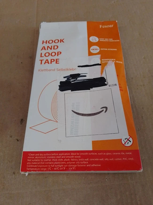 Hook Loop Strip Tape Double Sided Self Adhesive Sticky Fastening 20mmx8m New
