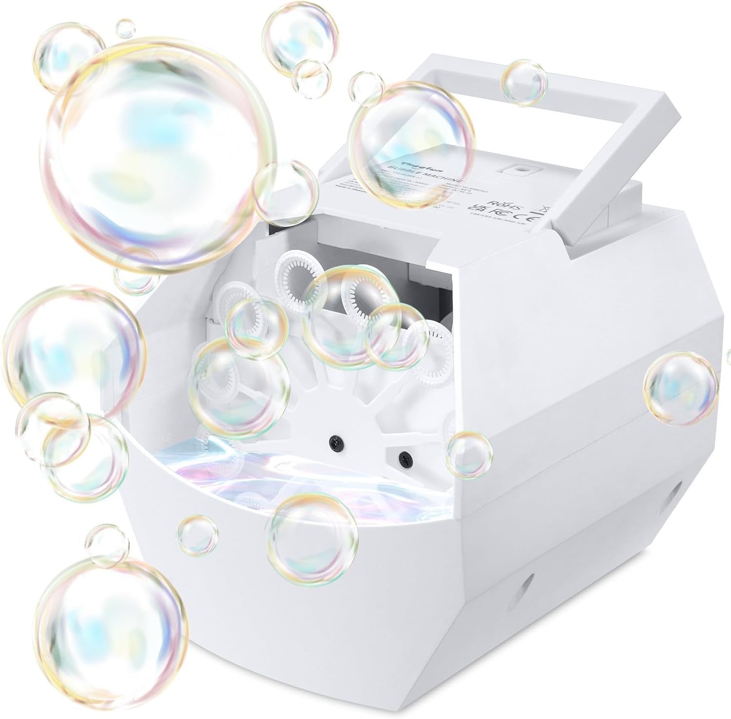 Theefun Bubble Machine 500mL Automatic Bubble Blower Portable Maker 3+ New
