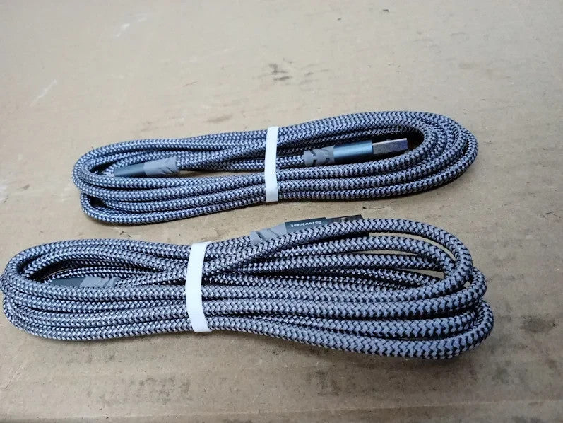 Siwket Micro USB Cable 2 Pack 2M Braided USB A  Micro Charge Cable Android New