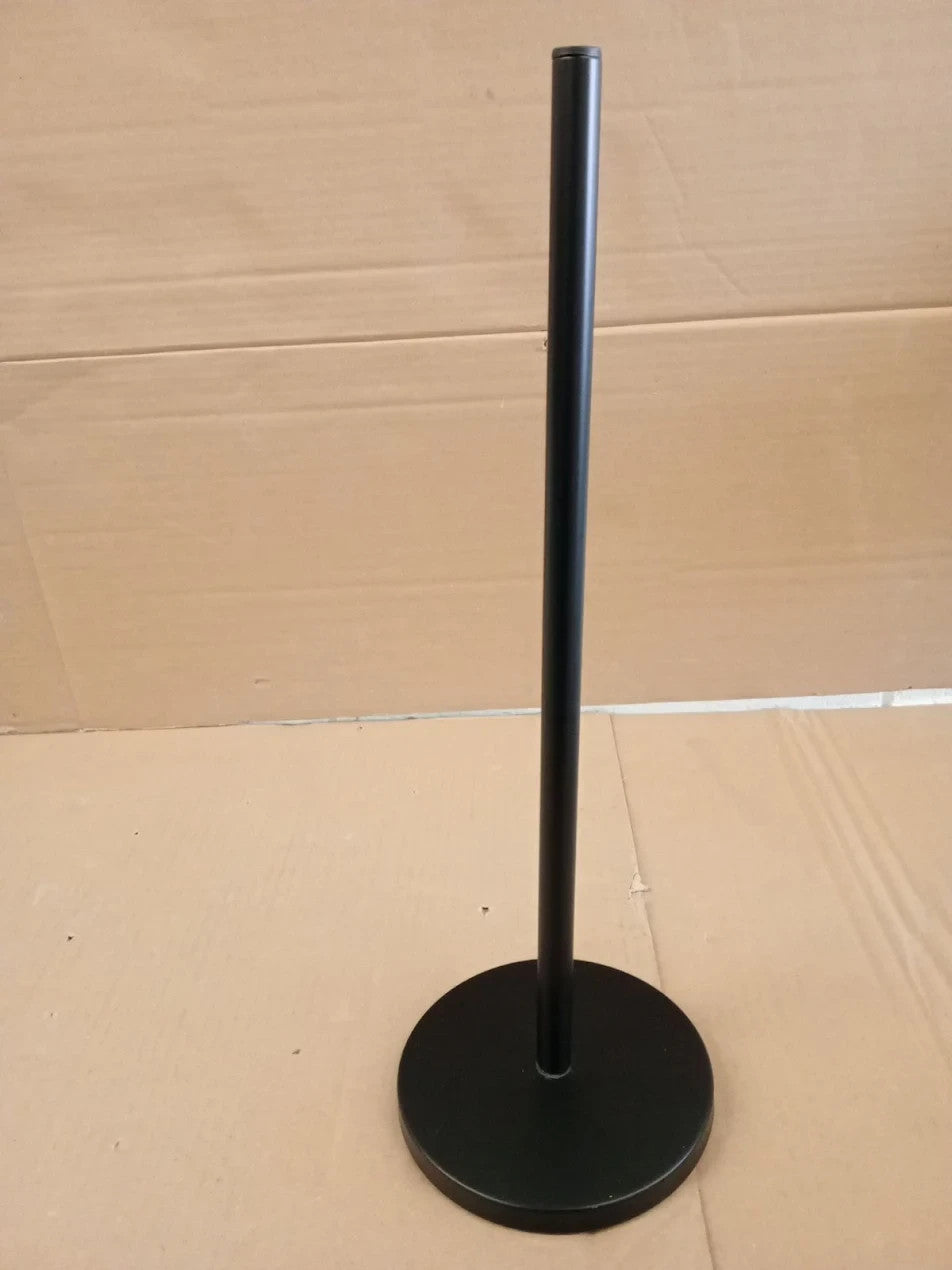 Habitat Steel Toilet Roll Holder Matt Black 44x15x15cm Powder Coated Steel