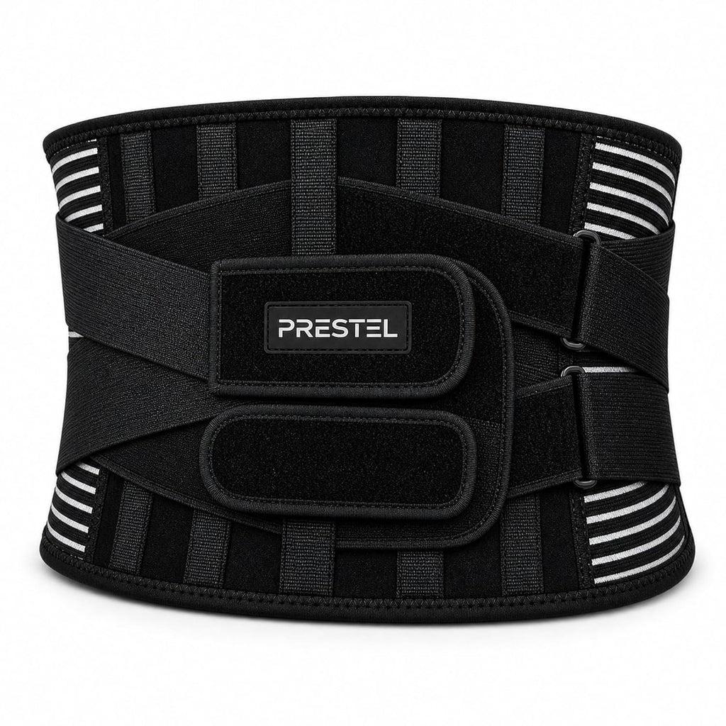 Prestel Lower Back Support Belt XL 36-41in Breathable Adjustable Pain Relief New