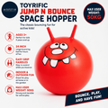 Toyrific Jump N Bounce Kids Space Hopper 24in Retro Bouncing Ball Easy Grip 3+