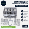 Paxanpax Pld1591 Compatible Grey Cutlery Basket Indesit Hotpoint Fdf Fdl Lbf
