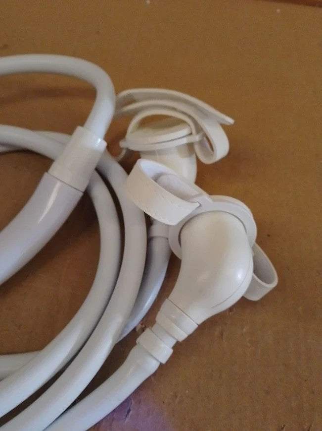 Croydex Secura Shower Head Hose Easy Install Push On Attachment Bath Taps White