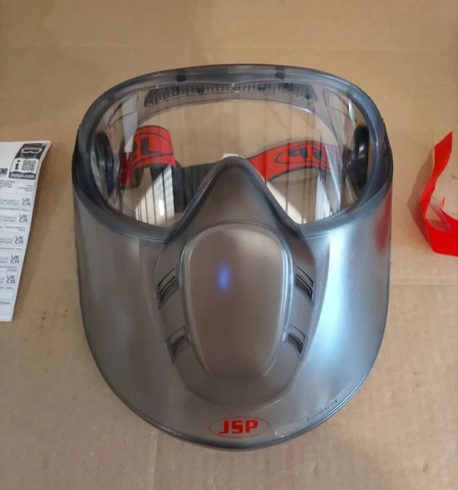 JSP Stealth 9200 Faceshield Safety Goggles Anti Mist Adjustable Headband EN166/1