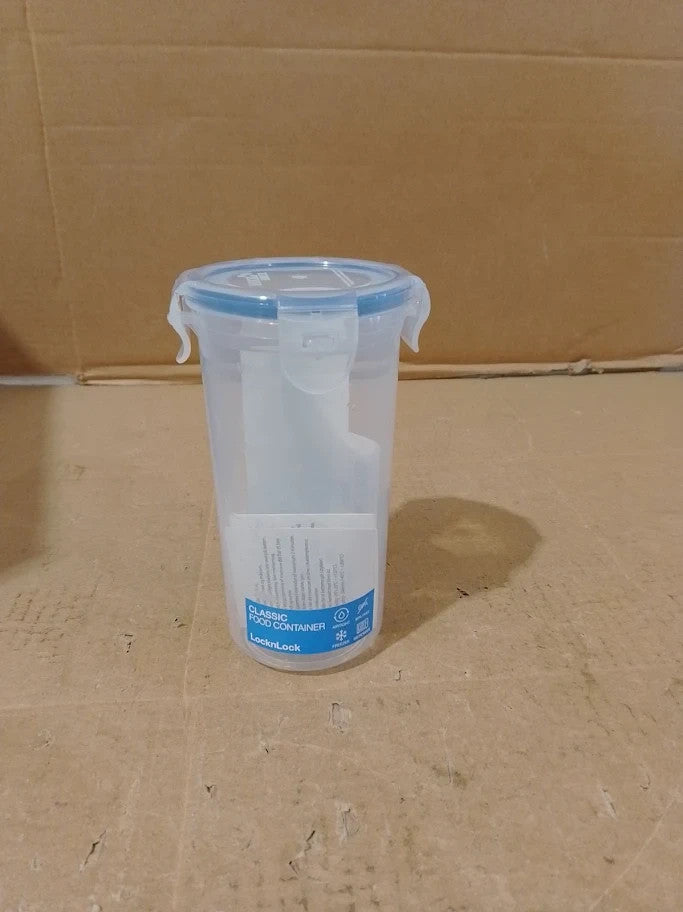 LocknLock 430ml Round Food Container Clear Food Grade Microwave Safe Plastic New