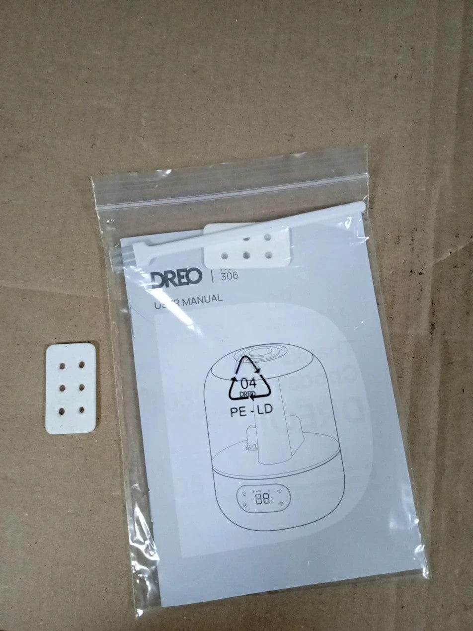 Dreo Humidifier Bedroom Sensor 26dB Quiet Cool Mist Ultrasonic 360° 3L Black