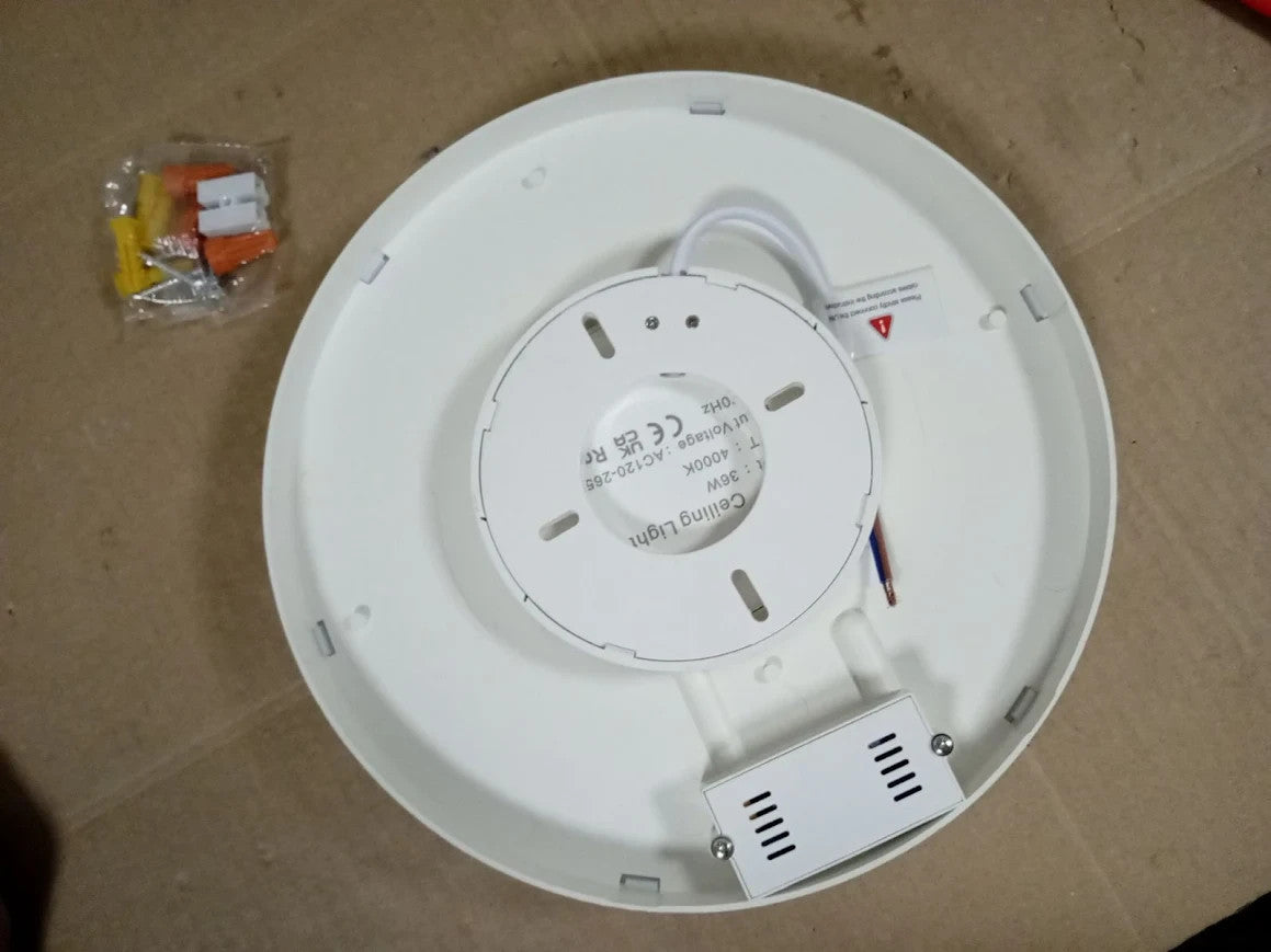 Ashuaqi LED Ceiling Light 36W 4000K Natural White Ceiling 9.06in 3240LM New