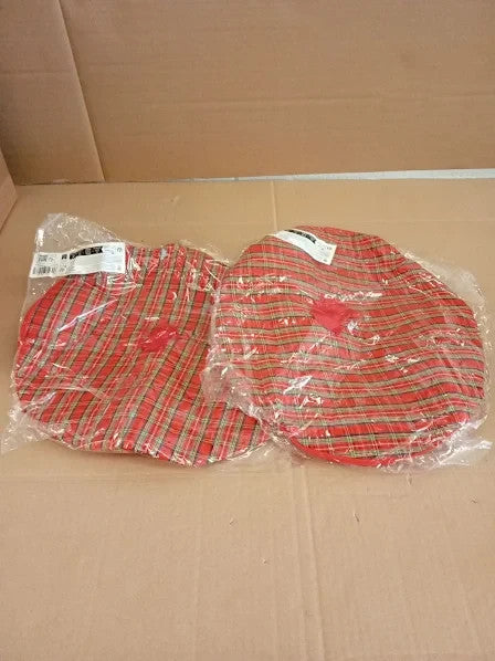 Henbrandt 2pc Adults Scottish Tartan Tam O Shanter Hats Ginger Hair Funny New