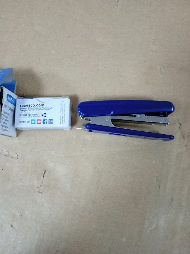 Rapesco PSE000AS Pocket Stapler 10 4mm Staples 12 Sheet Capacity