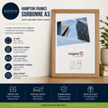Hampton Frames Poster Frame Sorbonne A3 Oak Effect 29.7x42cm Engineered Wood