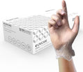 Unigloves Unicare Clear Vinyl Examination Gloves Lightly Medium Size New