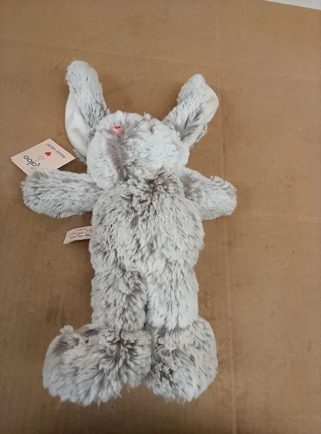 Kaloo Rouge Prestige Leo Rabbit Soft Toy Grey Plush 24cm Baby Comforter New