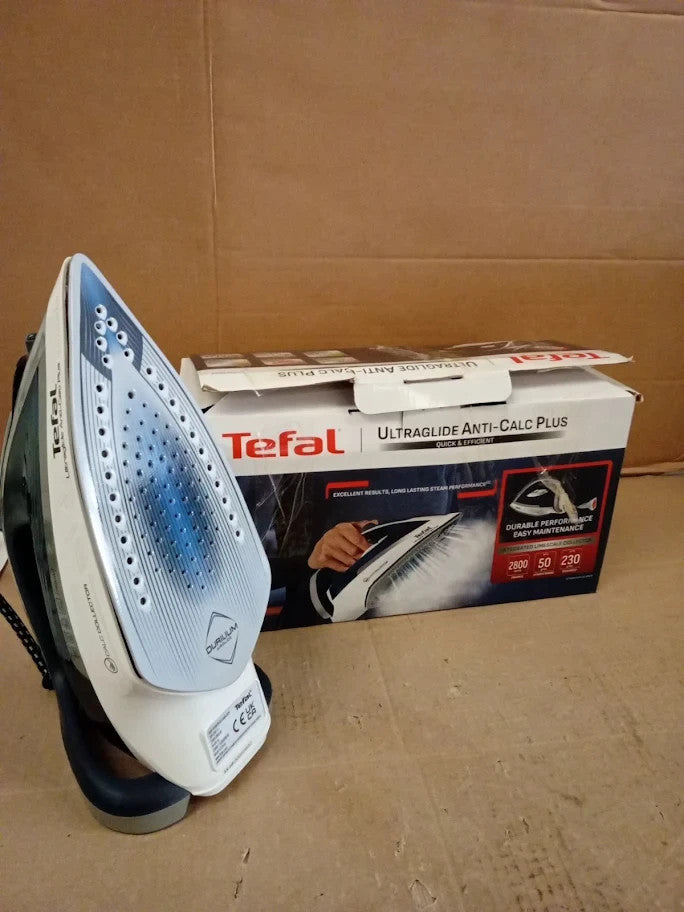 Tefal Ultraglide Plus Steam Iron 2800w 230g/min To 50g/min Continuos Steam New