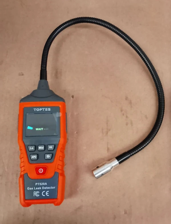 PT520A Gas Leak Detector 43.5cm Probe Methane Propane Butane Orange Design New