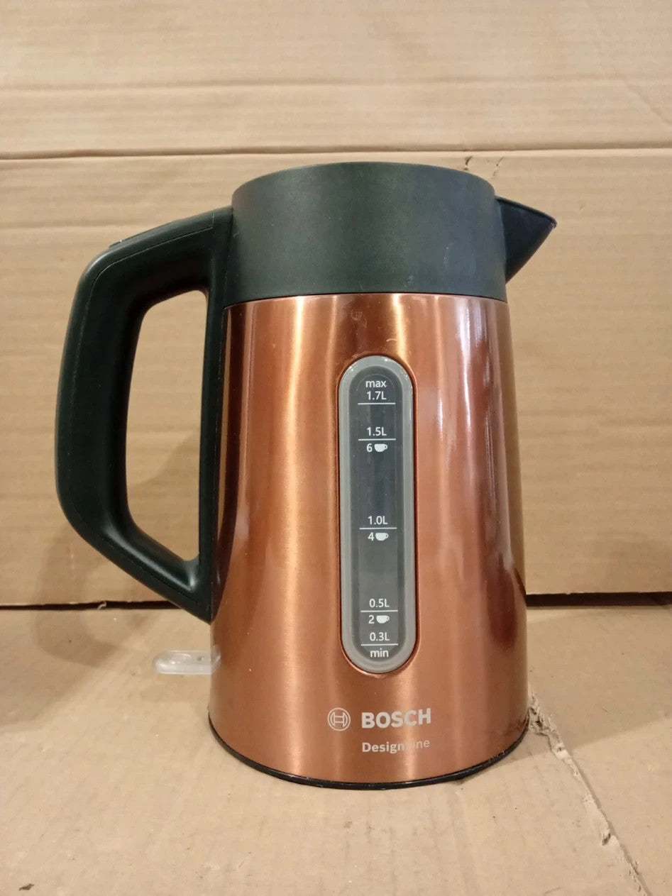 Bosch DesignLine Plus Stainless Steel Cordless Kettle TWK4P439GB 360° Base 3000W
