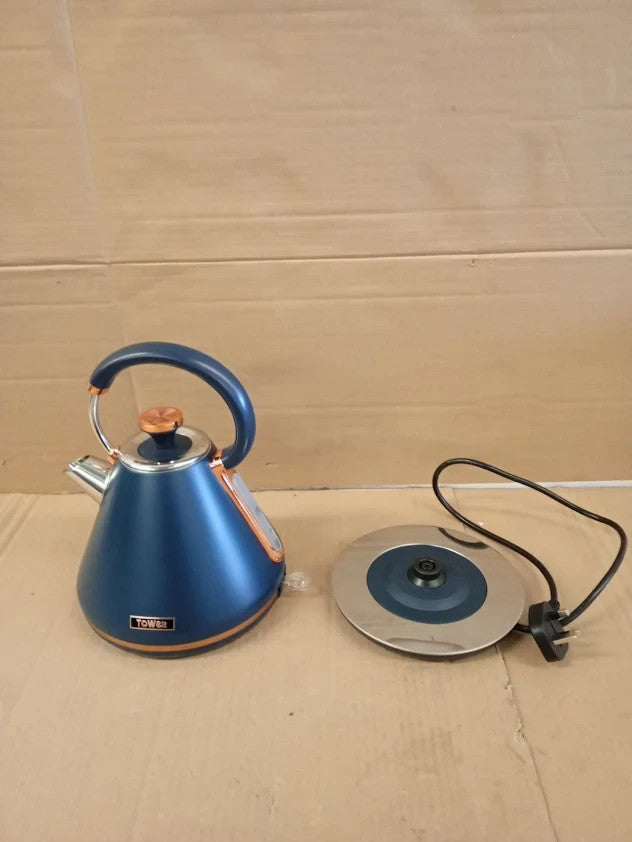 Tower T10044MNB Cavaletto Pyramid Kettle Detachable Filter 1.7L 3kw New