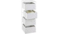 Argos Home 4 Drawer Woven Bathroom Storage Unit 20L White 60x22x23cm New