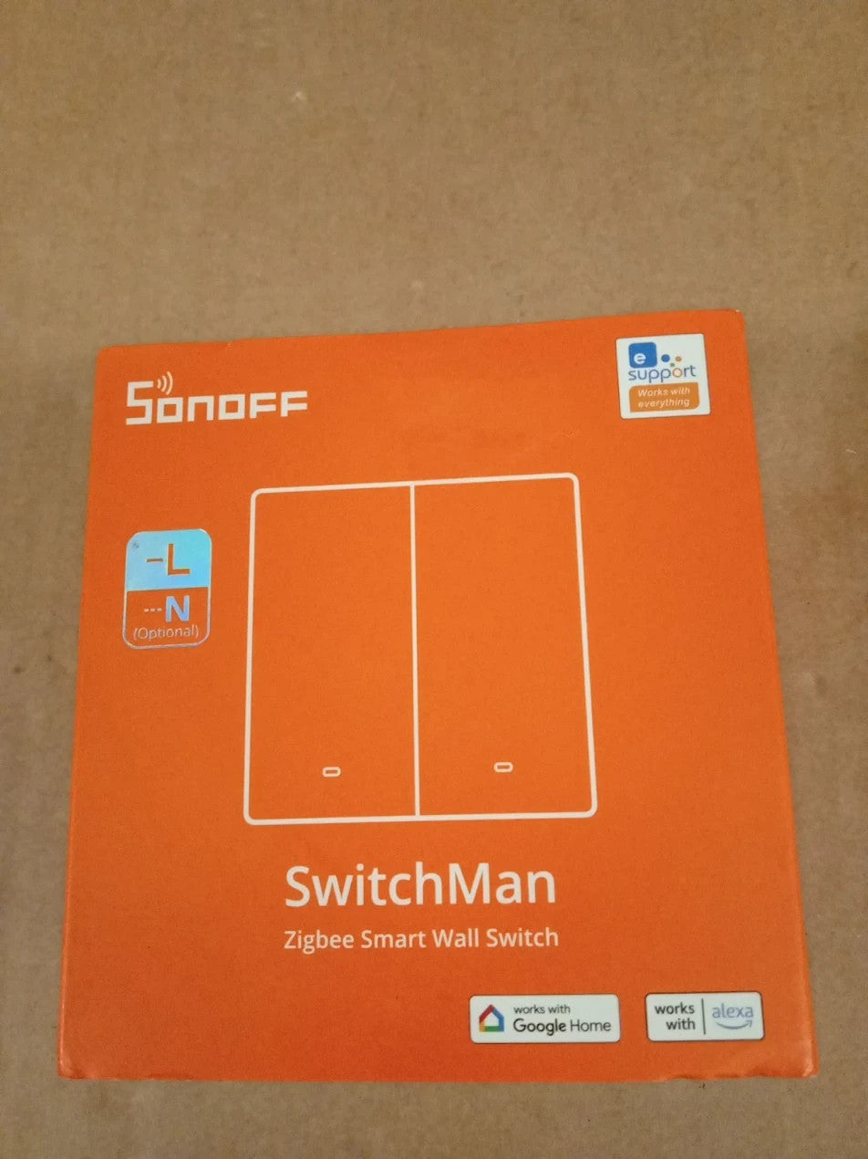 Sonoff Zigbee Smart Light Zigbee Switch ZBM586 Type 2 Gang Neutral White New
