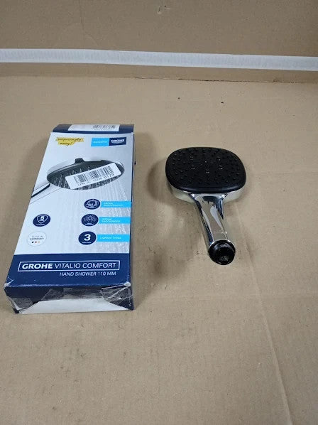 Grohe Vitalio Comfort 110 Hand Shower Square 11cm Shower Head 3 Sprays New