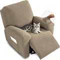 NORTHERN BROTHERS Recliner Chair Covers Lazy Boy 1 Seat Stay In Place Khaki