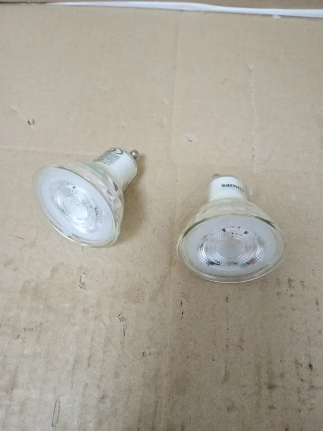 Philips LED GU10 Spot Light Bulbs 4.6W 50W Equivalent Cool White 390lm 2pc