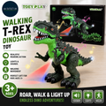 TOEY PLAY Walking T Rex Dinosaurs Toy  Kids Realistic Figure Robot Roaring 3+