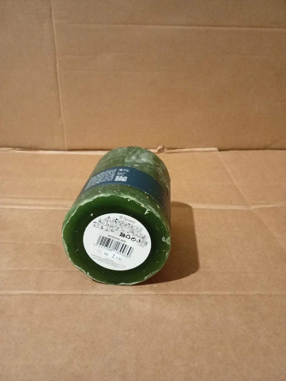 Spaas Rustic Pillar Candle Dark Green 100x130mm 95 Hour Burn Home Decor New