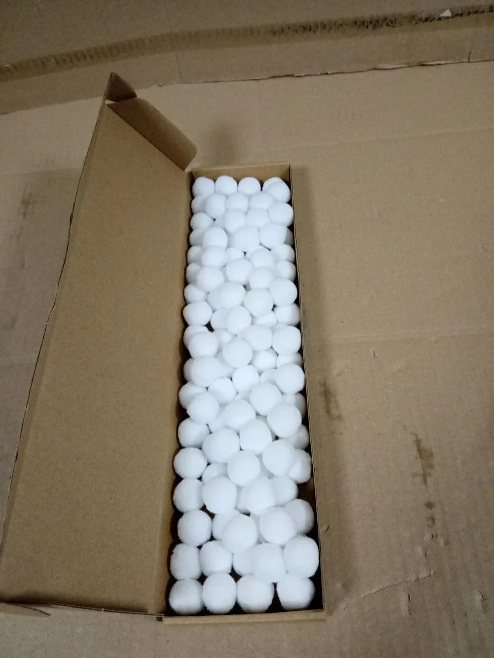 Sourcing Map Pom Felt Balls Felting Fabric 2cm 20mm White Home Project New