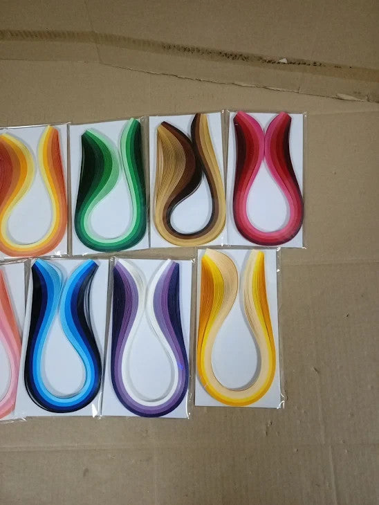 5mmx39cm 900 Streifen Papier Farben Quilling Papier Arts Crafts New