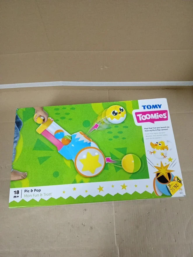 Toomies Pic Pop Push Along Ball Popper Toddler Toy 18 Months+ Kids Design