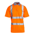 Blackrock Hi Vis Polo Shirt Rail Industry Orange TShirt Utility Safety 4XL New