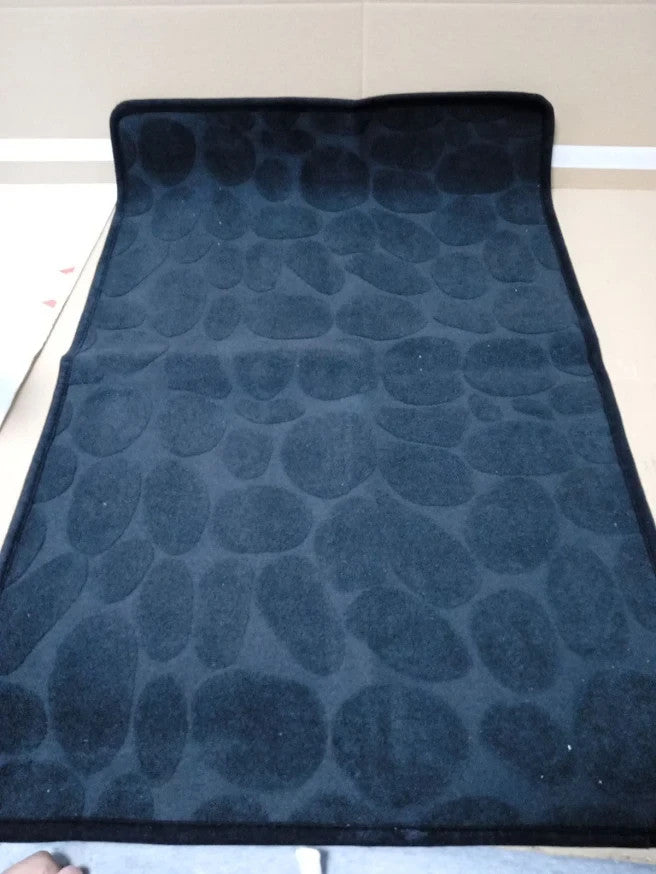 Dark Grey Non Slip Bath Mat Soft Microfibre Bathroom Floor Rug Large Design