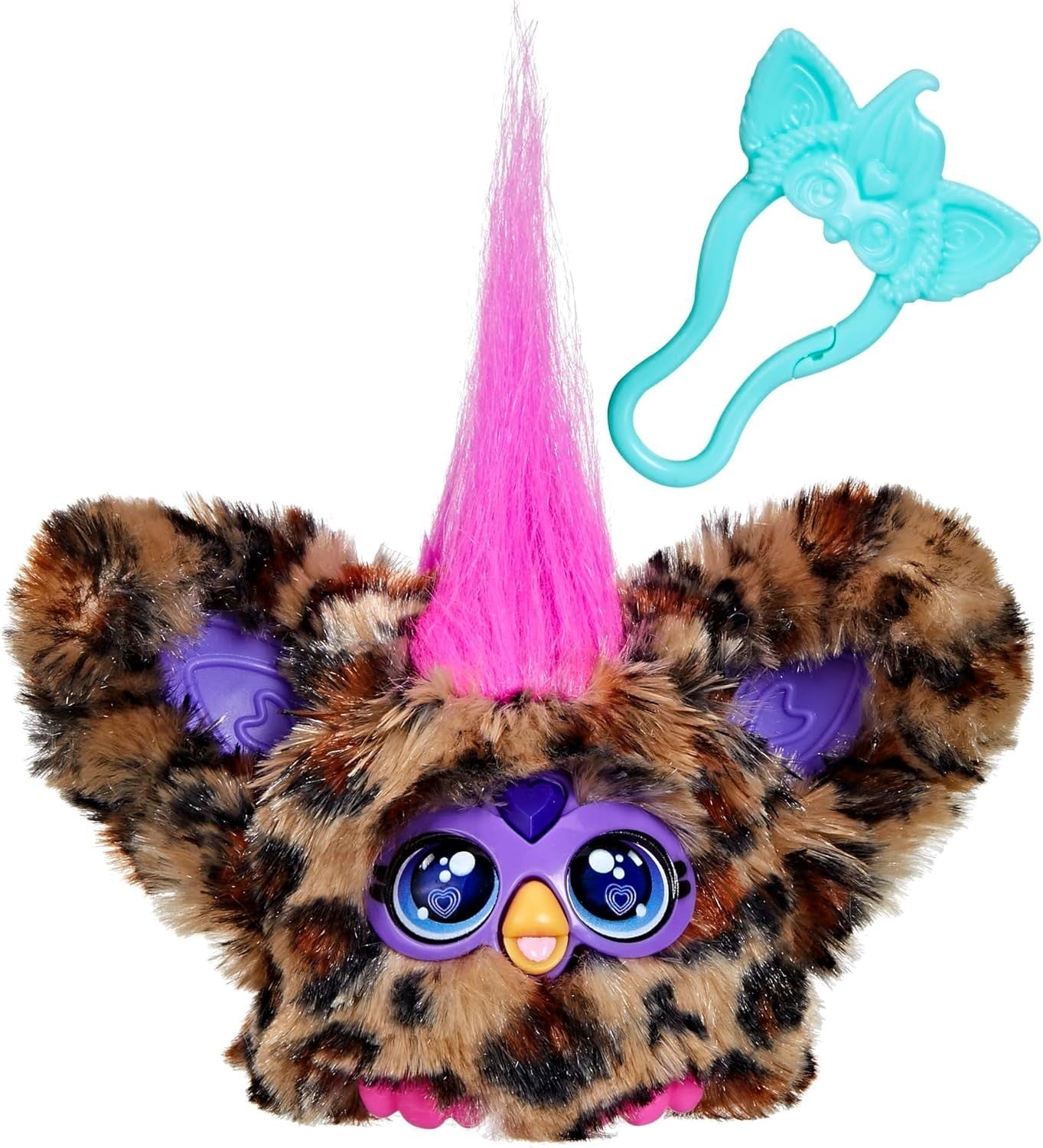 Furby Furblets Chee Chee Mini Plush Toy Cheetah Print Speaks Furbish 6+ New