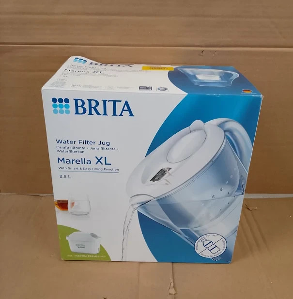 BRITA Marella XL 3.5L Water Filter Jug White Replacement Cartridge Design