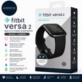 Fitbit Versa 2 Health Fitness Smartwatch Voice Control Sleep Music Swim Track