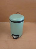 Pedal Bathroom Bin Mint Green Soft Close Waste Bin Removable Inner Bucket