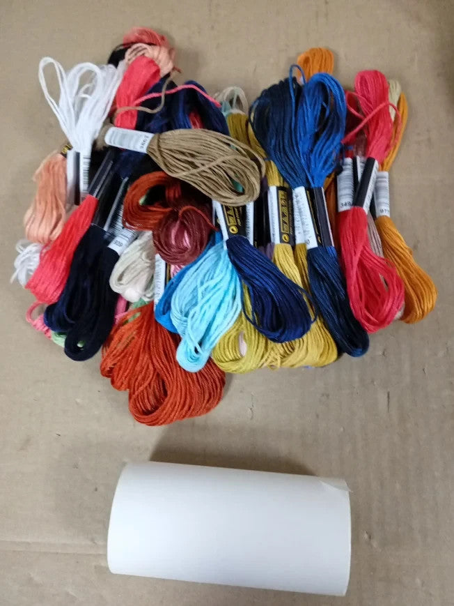 Skeins Embroidery Thread elloLife Random Colors Cotton Knitting Cross Stitch