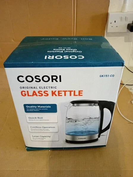 Cosori Kettle 3000W Food Grade Stainless Steel Filter Inner Lid Glass Spout