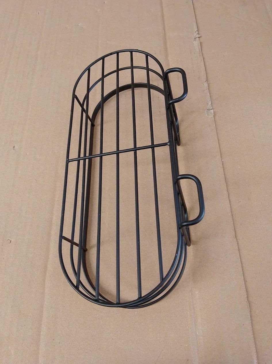 Home Suction Cup Wire Shower Basket Black 15.4x13.1x28cm Black Self Assembly