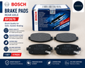 Bosch BP2679 Brake Pads Car Rear Axle Reduced Noise & Dust 4 Pieces Black