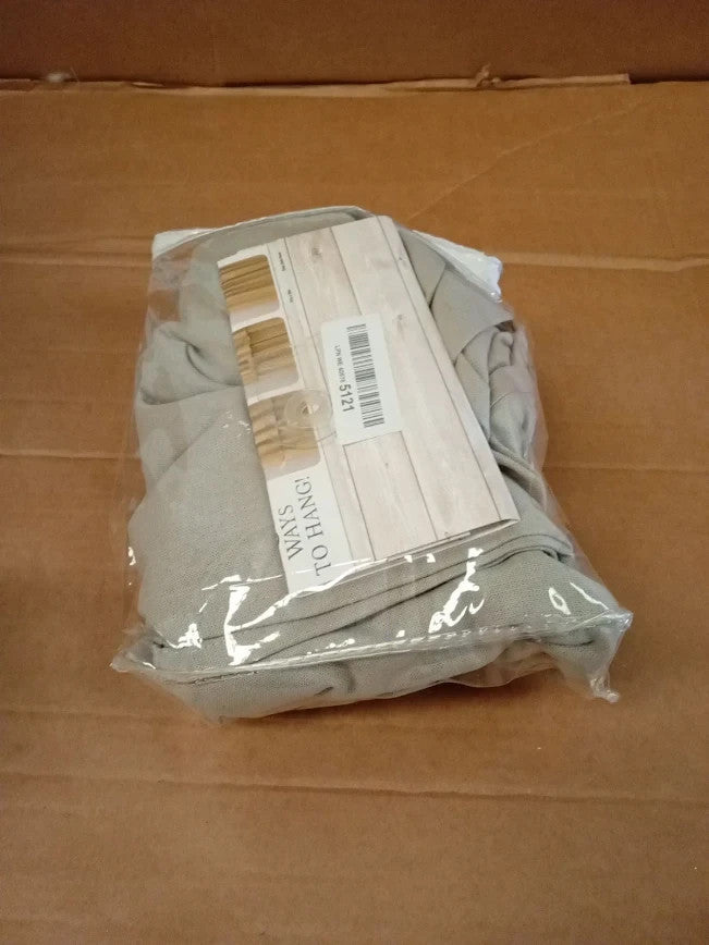 Mercantile Drop Cloth Curtain Panel Light Filtering Ring Tab Top 84x50in New