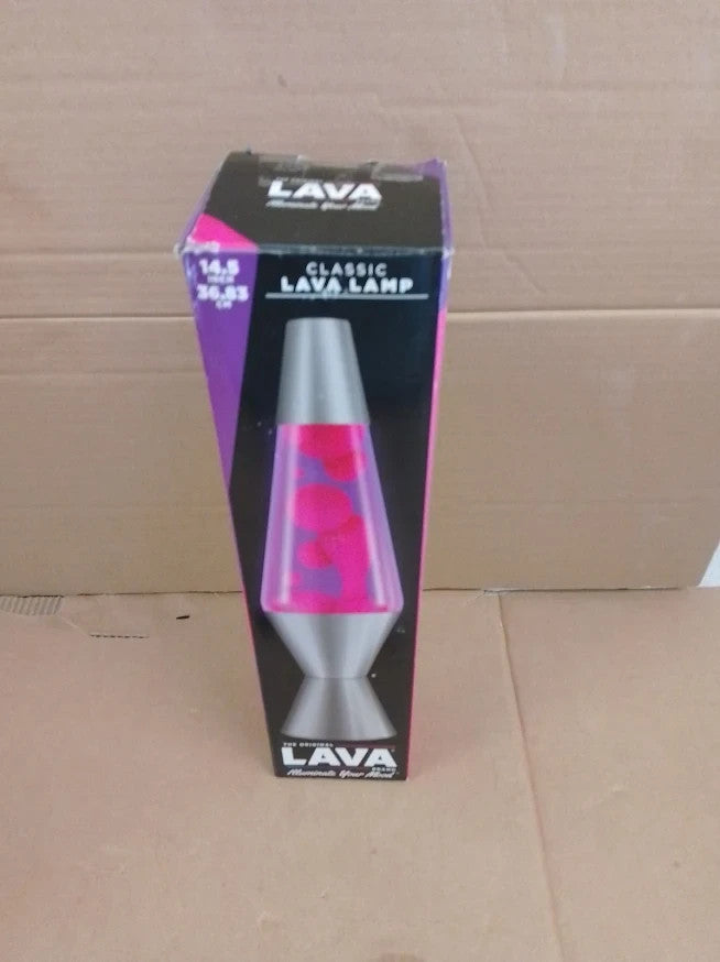 Fuchsia Mirage Lava Lamp 14.5in Pink Violet Decorative Light Quality Design New