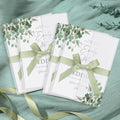 MotiMind 100pc Greenery Eucalyptus Pre Folded Vellum Jackets 5x7 Invitations New