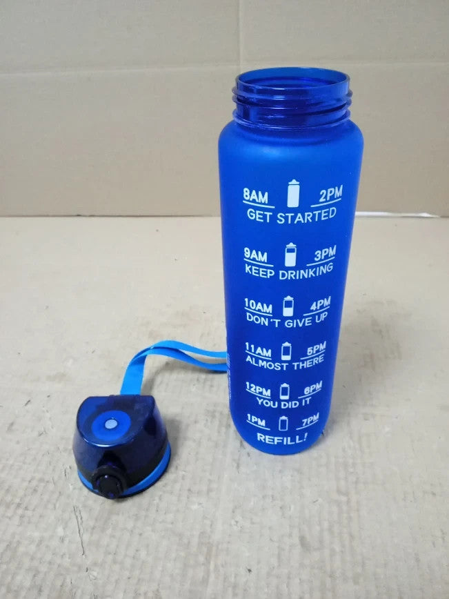 Roe Tenpo Water Bottle 1L Sports Water Bottle Time Markings Bpa Free